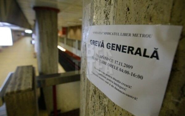 Grevă generală la metrou în 18 martie