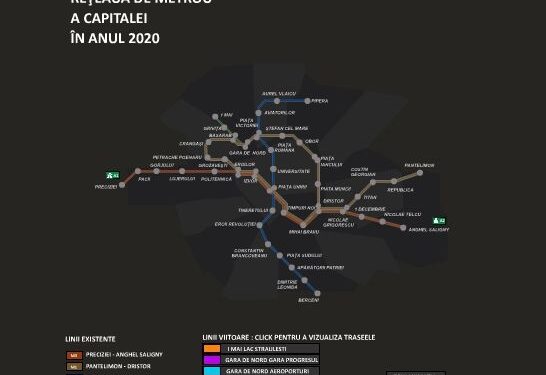 Metroul din Bucuresti se extinde pana in 2020