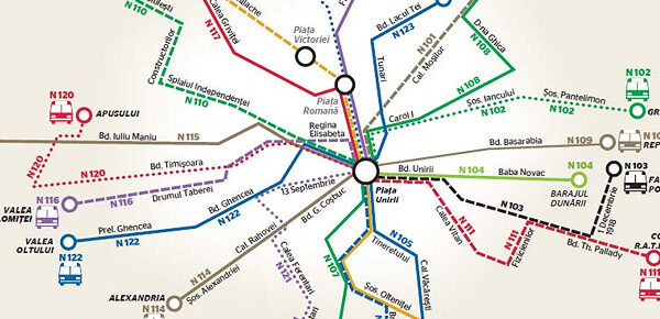 Traseele curselor de noapte ale RATB