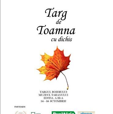 Târgul de toamnă cu dichis, intre 14 si 16 octombrie, la MŢR